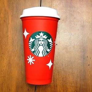 Starbucks 2022 Holiday Reusable Red Cup  16oz Limited Edition